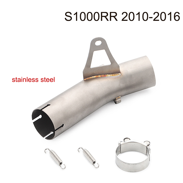 2010-2016 BMW S1000RR Middle Link Pipe Motorcycle Exhaust Muffler Link Tube